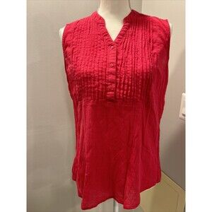BIT & BRIDLE Sleeveless Top Tank Pink Size Medium